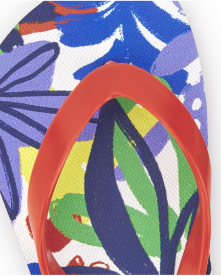 Tongs rouges pour fille Collection Rockin The Jungle