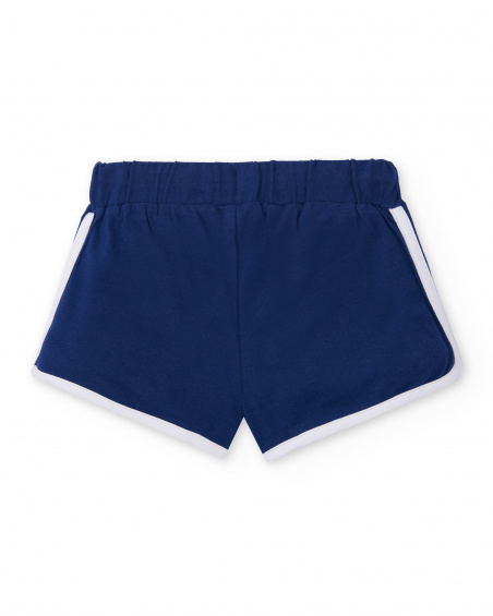 Short en maille marine fille Collection Rockin The Jungle