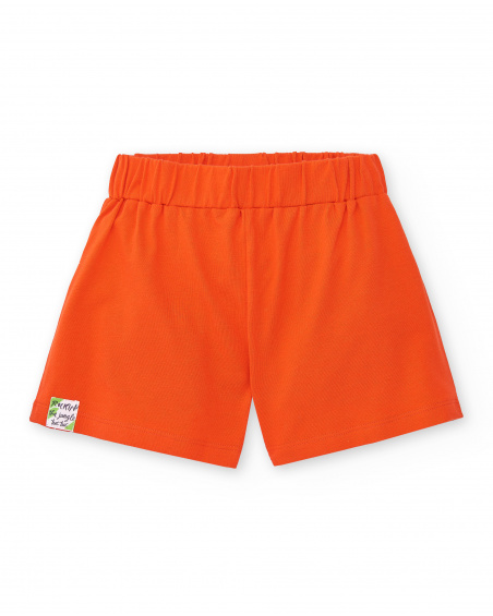 Short fille en maille rouge Collection Rockin The Jungle
