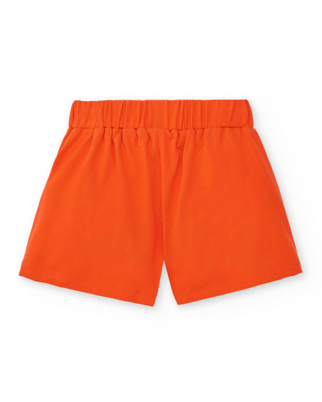 Short fille en maille rouge Collection Rockin The Jungle