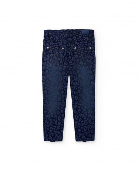 Pantalon en jean bleu fille Collection Rockin The Jungle