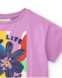 T-shirt fille lilas en maille Collection Rockin The Jungle T-shirt fille lilas en maille Collection Rockin The Jungle