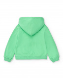 Sweat fille peluche vert Collection Rockin The Jungle