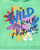 Sweat fille peluche vert Collection Rockin The Jungle