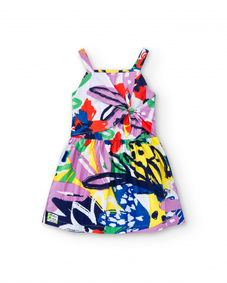 Robe fille en popeline lilas Collection Rockin The Jungle