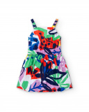 Robe fille en popeline lilas Collection Rockin The Jungle