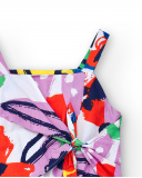 Robe fille en popeline lilas Collection Rockin The Jungle