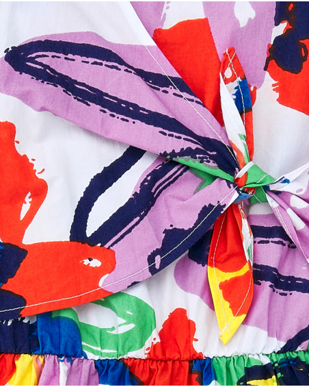 Robe fille en popeline lilas Collection Rockin The Jungle
