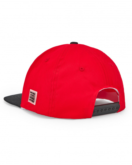 Casquette garçon en sergé rouge Collection Race Car