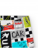 Maillot de bain boxer blanc garçon Collection Race Car