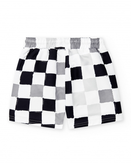 Maillot de bain bermuda garçon blanc Collection Race Car