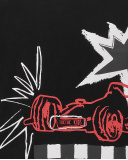 T-shirt garçon en maille noir Collection Race Car