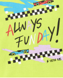 T-shirt garçon en maille vert Collection Race Car