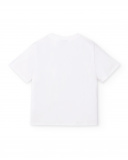 T-shirt garçon en maille blanc Collection Race Car