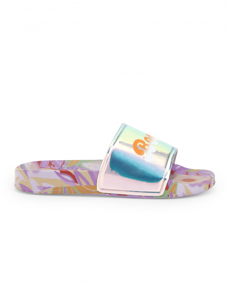 Tongs fille lilas holographiques Collection Paradise Beach