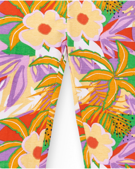 Legging tricoté fille lilas Collection Paradise Beach