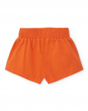 Short fille orange en maille Collection Paradise Beach Short fille orange en maille Collection Paradise Beach