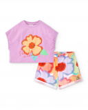 Ensemble tricot fille lilas Collection Paradise Beach