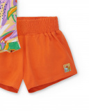 Ensemble tricot fille orange Collection Paradise Beach