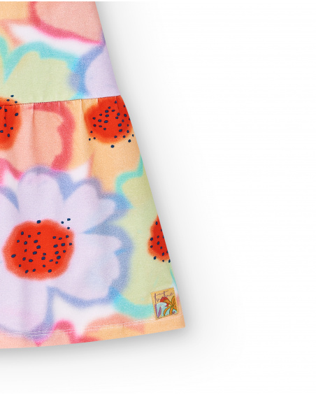 Robe fille en maille multicolore Collection Paradise Beach