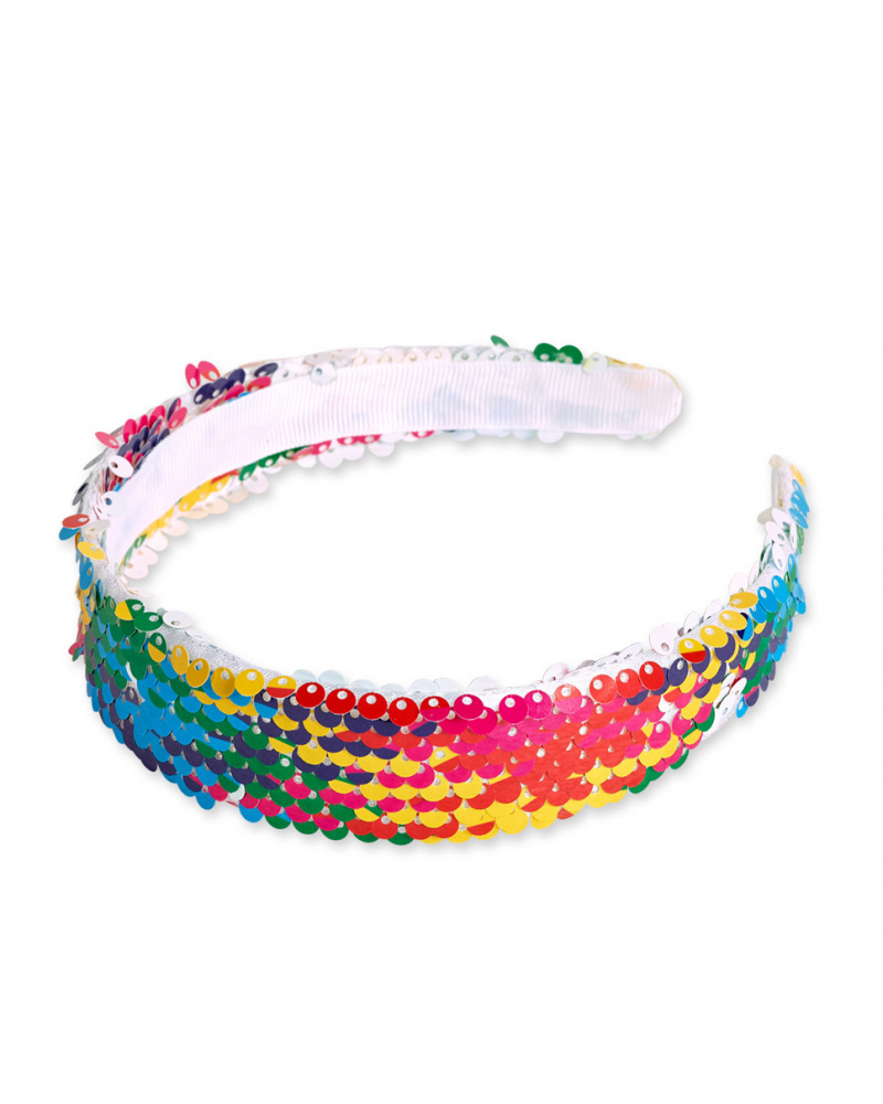 Bandeau rigide sequins multicolores fille Collection Flamingo
