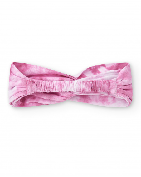 Bandeau fille en maille lilas Collection Flamingo Mood