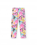Legging tricoté fille lilas Collection Flamingo Mood Legging tricoté fille lilas Collection Flamingo Mood