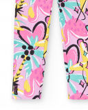 Legging tricoté fille lilas Collection Flamingo Mood Legging tricoté fille lilas Collection Flamingo Mood