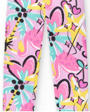 Legging tricoté fille lilas Collection Flamingo Mood Legging tricoté fille lilas Collection Flamingo Mood