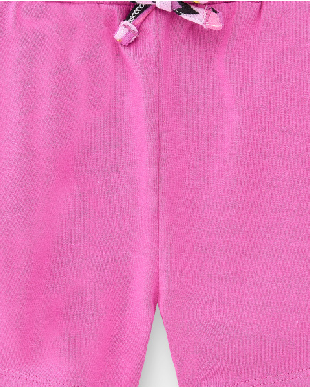 Short fille lilas en maille Collection Flamingo Mood