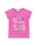 T-shirt fille lilas en maille Collection Flamingo Mood T-shirt fille lilas en maille Collection Flamingo Mood