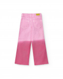 Pantalon fille fuchsia en sergé Collection Acid Bloom Pantalon fille fuchsia en sergé Collection Acid Bloom