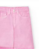 Pantalon fille fuchsia en sergé Collection Acid Bloom Pantalon fille fuchsia en sergé Collection Acid Bloom