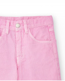 Pantalon fille fuchsia en sergé Collection Acid Bloom Pantalon fille fuchsia en sergé Collection Acid Bloom