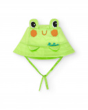 Chapeau plat vert garçon Collection Water Lilies