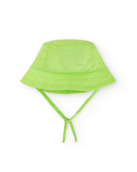 Chapeau plat vert garçon Collection Water Lilies