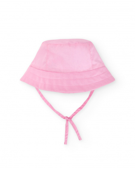 Chapeau plat rose fille Collection Water Lilies