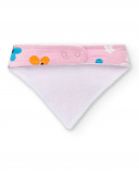 Bavoir bandana rose fille Collection Water Lilies