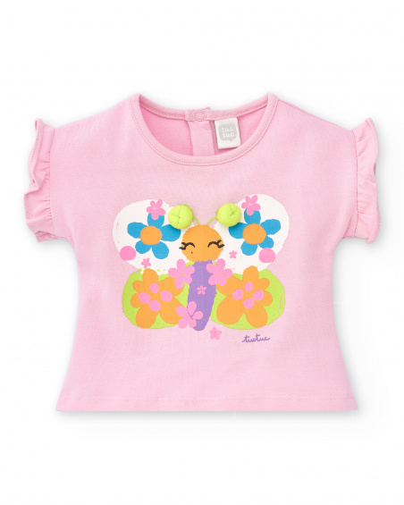 Ensemble tricot rose fille Collection Water Lilies