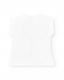 Ensemble 3 pièces fille en maille rose Collection Water Lilies