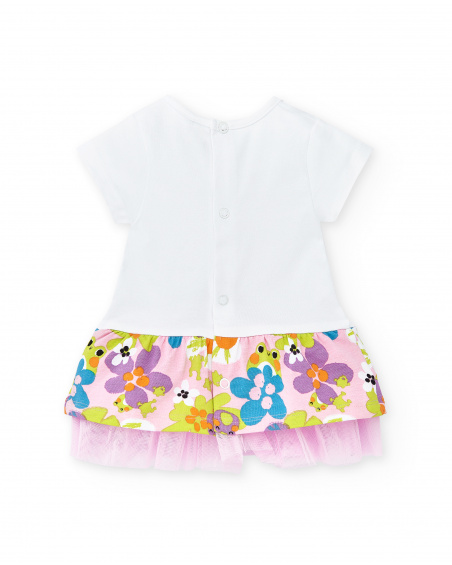 Ensemble tricot blanc fille Collection Water Lilies