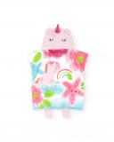 Serviette poncho rose fille Collection Over The Rainbow