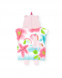 Serviette poncho rose fille Collection Over The Rainbow