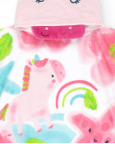 Serviette poncho rose fille Collection Over The Rainbow