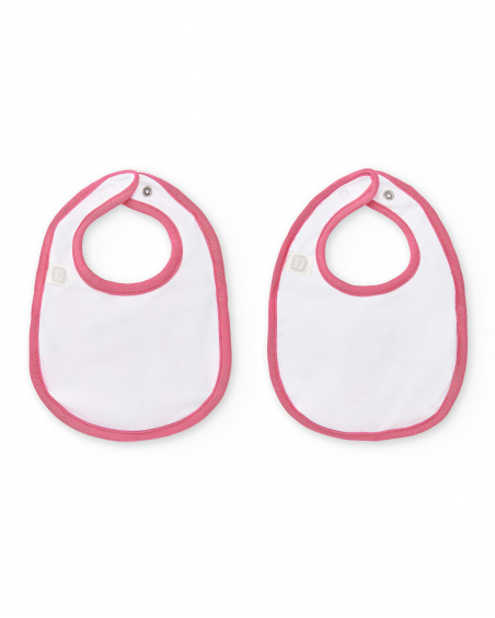 Pack bavoir rose fille Collection Over The Rainbow