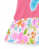 Robe fille fuchsia en maille Collection Over The Rainbow