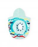 Serviette Poncho Bleue Garçon Collection Frutti
