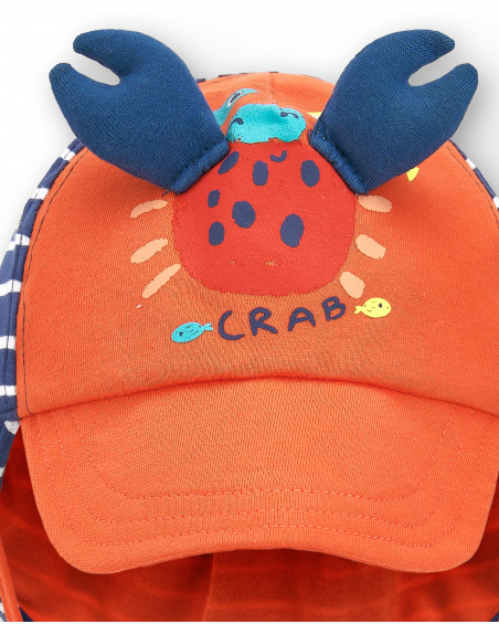 Bonnet tricoté rouge garçon Collection Frutti