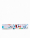 Bandeau fille en tricot blanc Collection Frutti