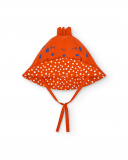 Chapeau plat rouge fille Collection Frutti